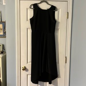 Banana Republic 2 tone black satin/crepe Hi/low evening wear PartyDress Special!